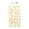 12 Pack: Gold Glitter Block Alphabet Stickers by Recollections™